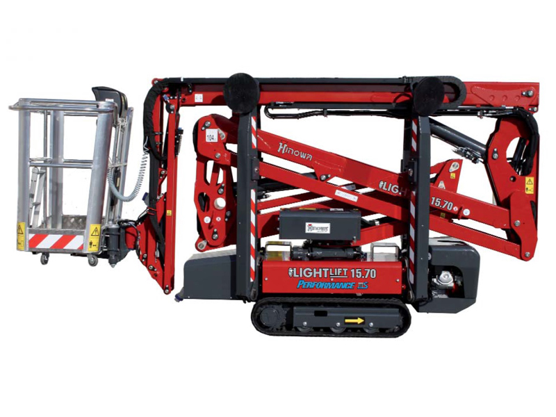 Spinhoogwerker Rups (Diesel/Elektrisch) 15 meter/7 meter werkbereik