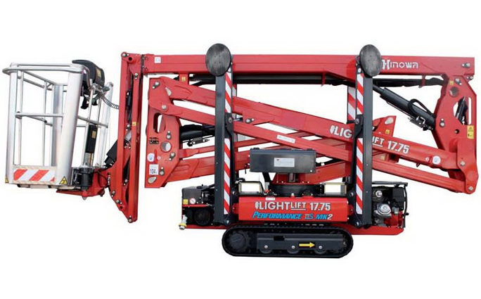 Spinhoogwerker Rups (Diesel/Elektrisch) 17 meter/7,5 meter werkbereik